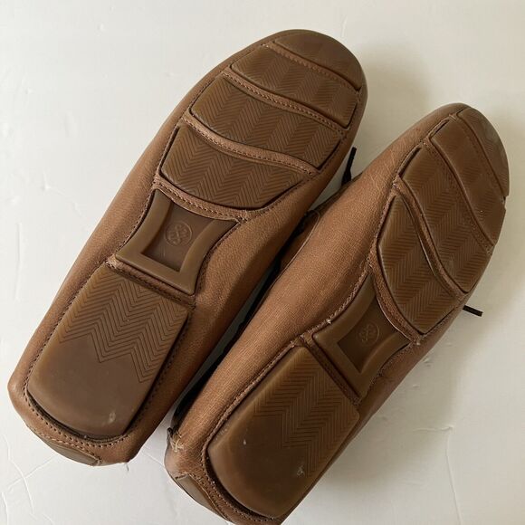 Ross & Snow Davide Leather Driving Shoes Loafers Size 12 Tan - Picture 4 of 6